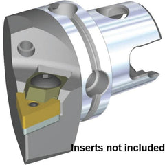 Kennametal - Right Hand Cut, Size KM40, TN.. Insert Compatiblity, Modular Turning & Profiling Cutting Unit Head - 27mm Ctr to Cutting Edge, 40mm Head Length, Through Coolant, Series S-Clamping - Caliber Tooling