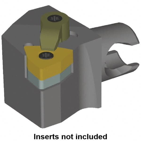 Kennametal - Right Hand Cut, Size KM20, WN.. Insert Compatiblity, Modular Turning & Profiling Cutting Unit Head - 12.5mm Ctr to Cutting Edge, 25mm Head Length, Series KM Mini - Caliber Tooling