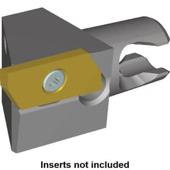 Kennametal - Right Hand Cut, Size KM16, KPJ15ER.. Insert Compatiblity, Modular Turning & Profiling Cutting Unit Head - 10mm Ctr to Cutting Edge, 20mm Head Length, Series KM Micro & Kenna Precision - Caliber Tooling