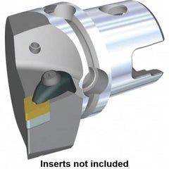 Kennametal - Right Hand Cut, Size KM40, DN.. Insert Compatiblity, Modular Turning & Profiling Cutting Unit Head - 27mm Ctr to Cutting Edge, 50mm Head Length, Through Coolant, Series Kenclamp - Caliber Tooling