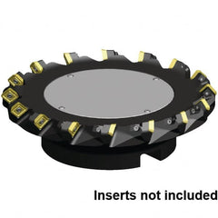 Kennametal - 6" Cut Diam, 2" Arbor Hole, 6.6mm Max Depth of Cut, 45° Indexable Chamfer & Angle Face Mill - 10 Inserts, SEKT 1404... Insert, Right Hand Cut, 10 Flutes, Through Coolant, Series Beyond Blast KSSM - Caliber Tooling