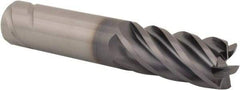 Kennametal - 3/4", 6 Flute, Single End, Solid Carbide, 0.03" Corner Radius End Mill - 4" OAL, 38° Helix, Right Hand Flute, 1-1/2" LOC, Right Hand Cut - Caliber Tooling