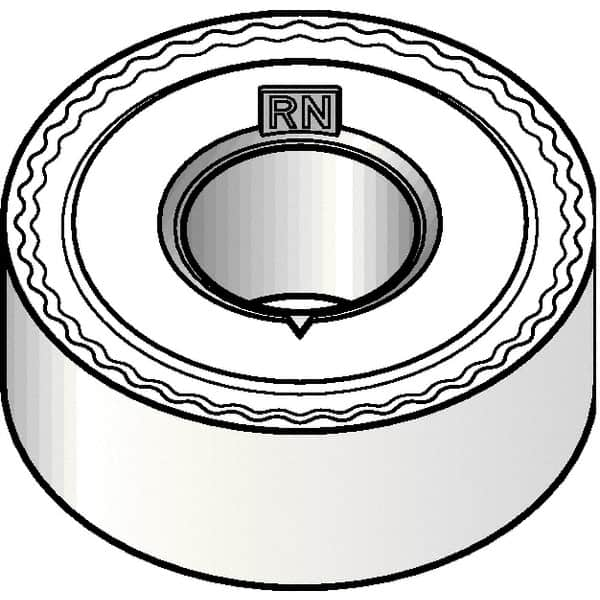 Kennametal - RNMG43 RN Grade KCP10B Carbide Turning Insert - TiCN/Al2O3/TiOCN Finish, Round, 1/2" Inscr Circle, 3/16" Thick - Caliber Tooling