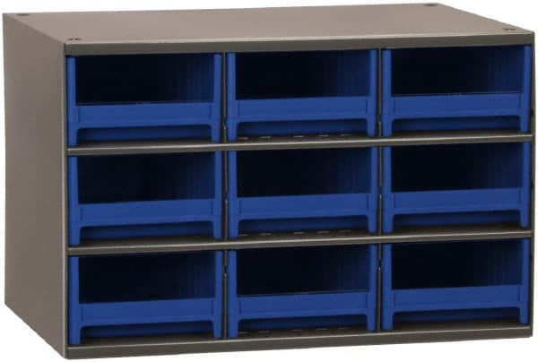 Akro-Mils - 9 Drawer, Small Parts Cabinet - 11" Deep x 17" Wide x 11" High - Caliber Tooling