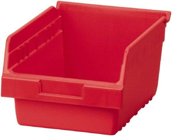 Akro-Mils - 11-5/8" Deep, Red Polymer Hopper Shelf Bin - 6" High x 8-3/8" Wide x 11-5/8" Long - Caliber Tooling