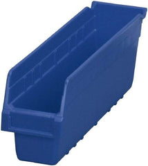 Akro-Mils - 17-7/8" Deep, Blue Polymer Hopper Shelf Bin - 6" High x 4-1/8" Wide x 17-7/8" Long - Caliber Tooling