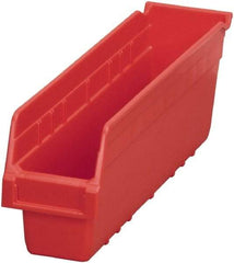 Akro-Mils - 17-7/8" Deep, Red Polymer Hopper Shelf Bin - 6" High x 4-1/8" Wide x 17-7/8" Long - Caliber Tooling