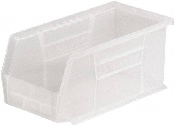 Akro-Mils - 30 Lb. Load Capacity, 10-7/8" Deep, Clear Polymer Hopper Stacking Bin - 5" High x 5-1/2" Wide x 10-7/8" Long - Caliber Tooling