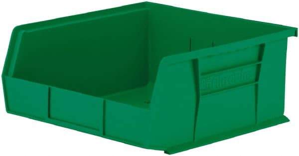 Akro-Mils - 50 Lb. Load Capacity, 10-7/8" Deep, Green Polymer Hopper Stacking Bin - 5" High x 11" Wide x 10-7/8" Long - Caliber Tooling