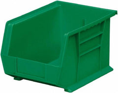 Akro-Mils - 50 Lb. Load Capacity, 10-3/4" Deep, Green Polymer Hopper Stacking Bin - 7" High x 8-1/4" Wide x 10-3/4" Long - Caliber Tooling