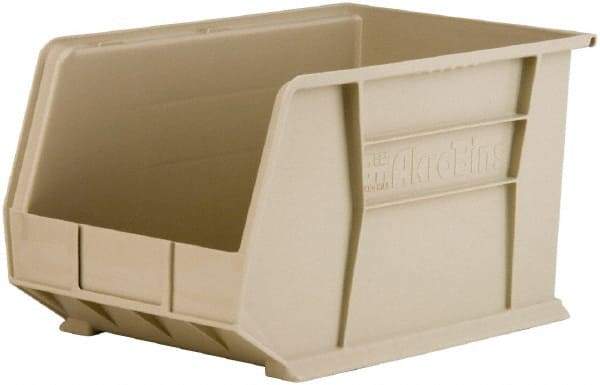 Akro-Mils - 60 Lb. Load Capacity, 18" Deep, Gray Polymer Hopper Stacking Bin - 10" High x 11" Wide x 18" Long - Caliber Tooling