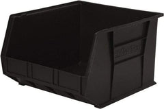 Akro-Mils - 75 Lb. Load Capacity, 18" Deep, Black Polymer Hopper Stacking Bin - 11" High x 16-1/2" Wide x 18" Long - Caliber Tooling