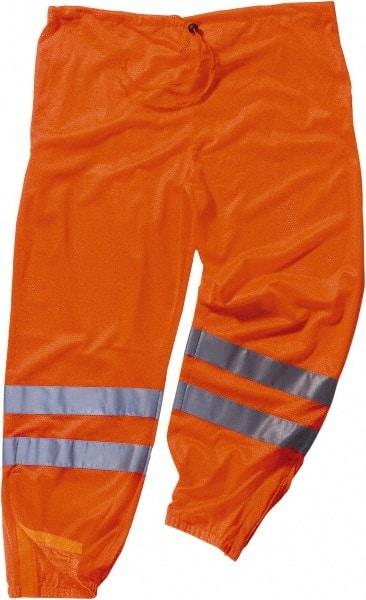 Ergodyne - Size L/XL Polyester High-Visibility Pants - Drawstring Closure, No Pockets, 44" Waist, 35" Inseam, Orange - Caliber Tooling