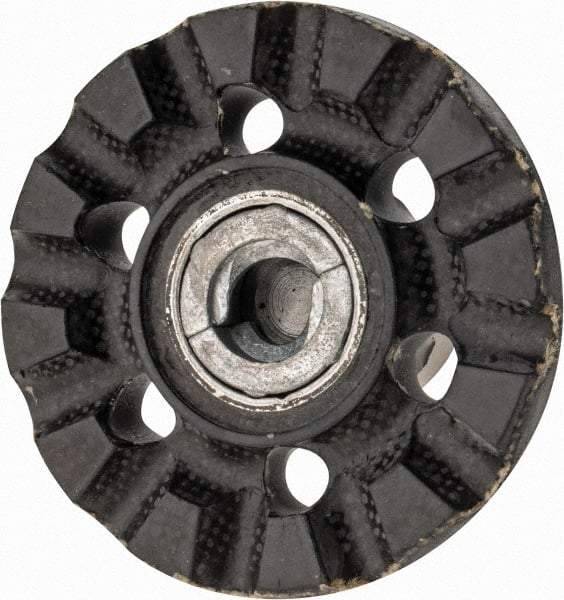 3M - 2" Diam Disc Backing Pad - 1/4" Shank Diam, Medium Density, 20,000 RPM, Roloc TR Compatible - Caliber Tooling