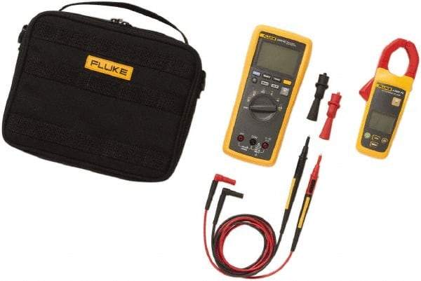 Fluke - 4 Piece, FC Wireless AC Current Clamp Kit - 1,000 Volt Max, LCD Display - Caliber Tooling