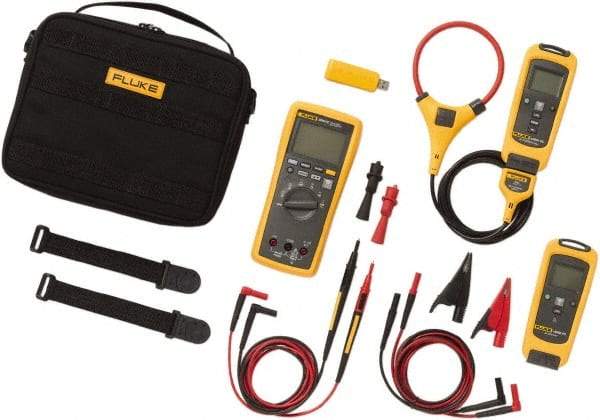 Fluke - 9 Piece, FC Series Wireless Multimeter Kit - 1,000 Volt Max, LCD Display - Caliber Tooling