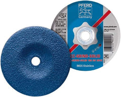 PFERD - 46 Grit, 5" Wheel Diam, Type 27 Depressed Center Wheel - Aluminum Oxide - Caliber Tooling