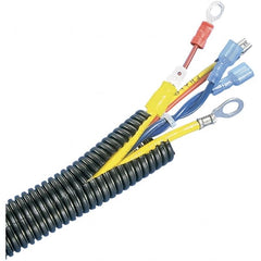 Panduit - 0.5039" ID, Black Polyethylene Corrugated Cable Sleeve - 100' Coil Length - Caliber Tooling
