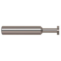 Harvey Tool - 3/8" Cut Diam, 3/64" Cut Width, 3/8" Shank, Straight-Tooth Woodruff Keyseat Cutter - Exact Industrial Supply