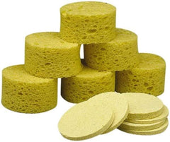 Ability One - 1-3/8" Long x 1" Wide x 1" Thick Scouring Sponge - Non-Abrasive, Tan - Caliber Tooling