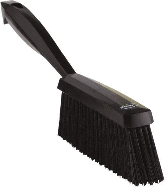 Vikan - 14" OAL, Polyester Staple Set Bench Brush - 2" Bristle Length, 6-3/8" Long Head, Black - Caliber Tooling