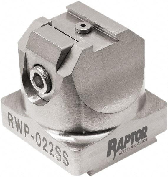 Raptor Workholding - 3/8" Jaw Width, 2" High x 2.07" Long x 2.07" Wide Dovetail Vise - For Use with 4 & 5 Axis Workholding Systems - Caliber Tooling