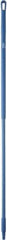 Vikan - 59 x 1-1/4" Fiberglass Squeegee Handle - European Threaded Connection, Blue - Caliber Tooling