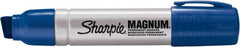 Sharpie - Blue Permanent Marker - Chisel Tip, Alcohol Base Ink - Caliber Tooling