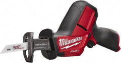 Milwaukee Tool - 12V, 0 to 3,000 SPM, Cordless Reciprocating Saw - 5/8" Stroke Length, 12" Saw Length, Lithium-Ion Batteries Not Included - Caliber Tooling