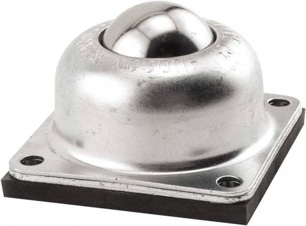 Hudson Bearing - 1-1/2 Inch Diameter, Round, Carbon Steel Ball Transfer - 2.5625 Inch Mount Height, 250 Lb. Capacity - Caliber Tooling