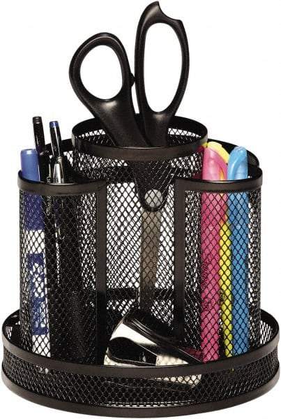 Rolodex - Black Desk Top Organizer - Mesh Metal - Caliber Tooling