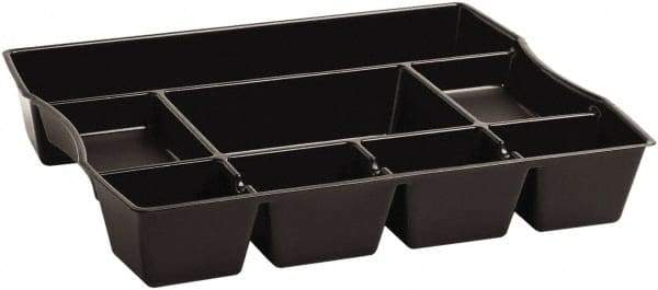 Rubbermaid - 8 Compartment, 14.86 Inch Wide x 11.88 Inch Deep x 2-1/2 Inch High, Drawer Organizer - Plastic, Black - Caliber Tooling