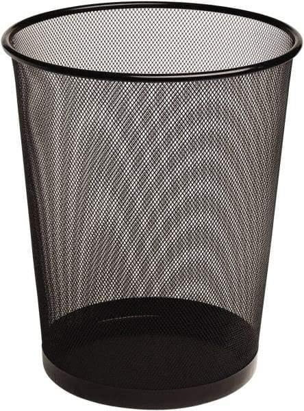 Rubbermaid - 2 Gal Black Round Trash Can - Metal, 14-3/16" High x 11.69" Long x 11.69" Wide - Caliber Tooling