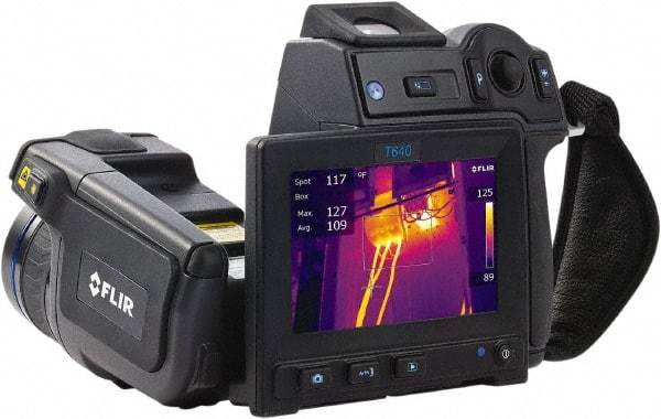 FLIR - -40 to 3,632°F (-40 to 2,000°C) Thermal Imaging Camera - 4.3" Color LCD Display, 1000 Image Storage Capacity, 640 x 480 Resolution - Caliber Tooling