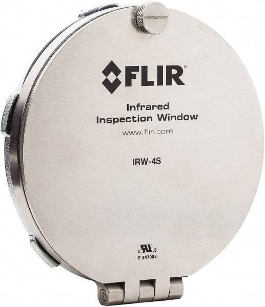 FLIR - 95mm (3.74\x94) Diam, Infrared Viewing Window - 2mm (0.08") Thickness, Use with Thermal Imagers - Caliber Tooling