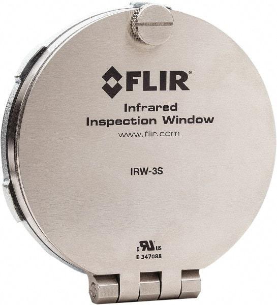 FLIR - 75mm (2.95\x94) Diam, Infrared Viewing Window - 2mm (0.08") Thickness, Use with Thermal Imagers - Caliber Tooling