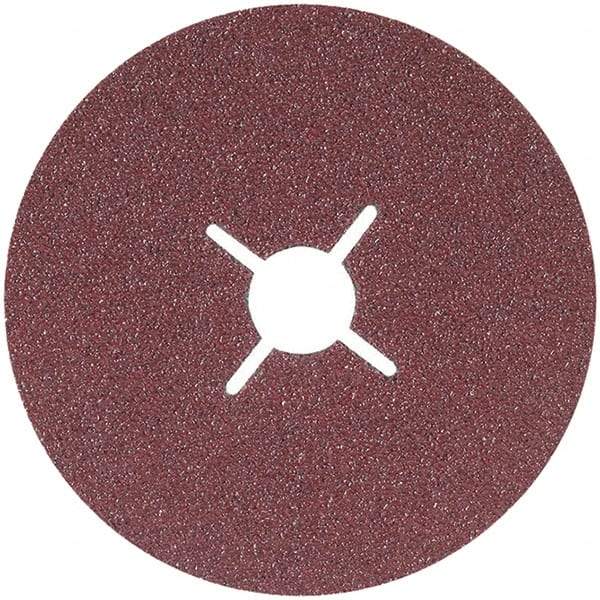 WALTER Surface Technologies - 4-1/2" Diam 7/8" Hole 100 Grit Fiber Disc - Aluminum Oxide, Series 15-C, CoolCut - Caliber Tooling