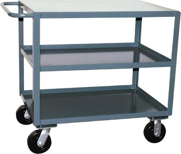 Jamco - 2,400 Lb Capacity, 30" Wide x 36" Long x 36" High Heavy Duty Service Cart - 3 Shelf, Steel - Caliber Tooling