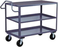 Jamco - 2,400 Lb Capacity, 24" Wide x 36" Long x 36" High Heavy Duty Service Cart - 3 Shelf, Steel - Caliber Tooling