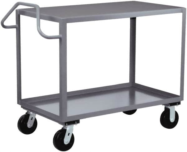 Jamco - 2,400 Lb Capacity, 30" Wide x 36" Long x 36" High Heavy Duty Service Cart - 2 Shelf, Steel - Caliber Tooling