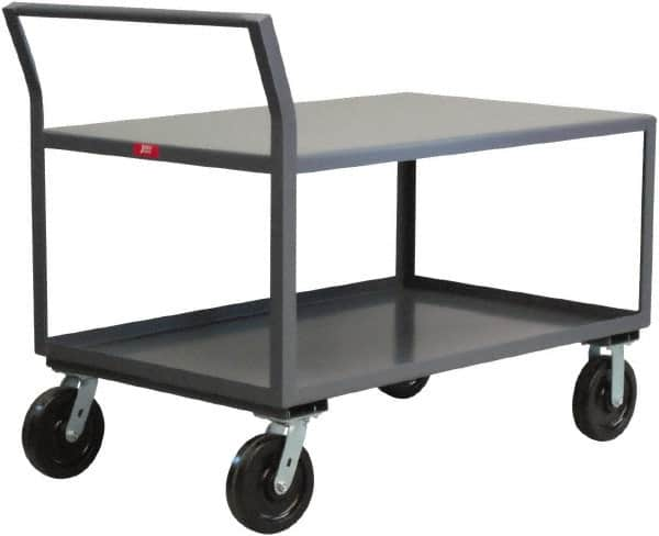 Jamco - 4,800 Lb Capacity, 24" Wide x 48" Long x 30" High Heavy Duty Service Cart - 2 Shelf, Steel - Caliber Tooling