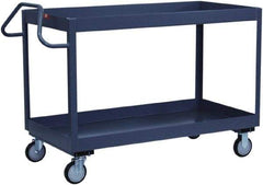 Jamco - 1,200 Lb Capacity, 36" Wide x 24" Long x 39" High Deep Shelf Cart - 2 Shelf, Steel - Caliber Tooling