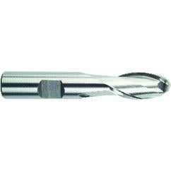 1/2" Dia. - 3-1/4" OAL - HSS-TiN - Ball Nose SE EM - 2 FL - Caliber Tooling