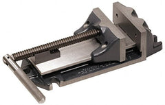 Cardinal Tool - 9" Jaw Opening Capacity x 3" Throat Depth, Horizontal Drill Press Vise - 8" Wide Jaw, Stationary Base, Rapid Action, 21-3/4" OAL x 5-1/2" Overall Height, Steel - Caliber Tooling