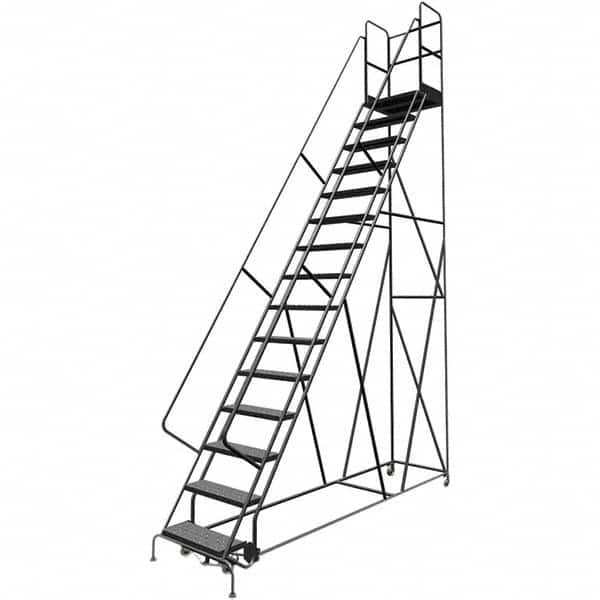 TRI-ARC - Rolling & Wall Mounted Ladders & Platforms Type: Rolling Warehouse Ladder Style: Rolling Platform Ladder - Caliber Tooling