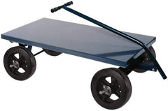 Durham - 2,000 Lb Capacity Cold-Rolled Steel 5th Wheel Wagon - Cold-Rolled Steel Deck, 24" OAW - Caliber Tooling