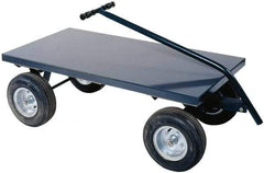 Durham - 2,000 Lb Capacity Cold-Rolled Steel 5th Wheel Wagon - Cold-Rolled Steel Deck, 24" OAW - Caliber Tooling