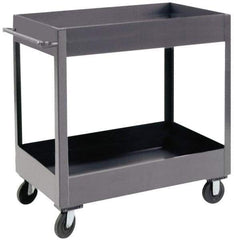 Durham - 1,200 Lb Capacity, 24" Wide x 36" Long x 37-5/8" High Heavy Duty Service Cart - 2 Shelf, Steel - Caliber Tooling