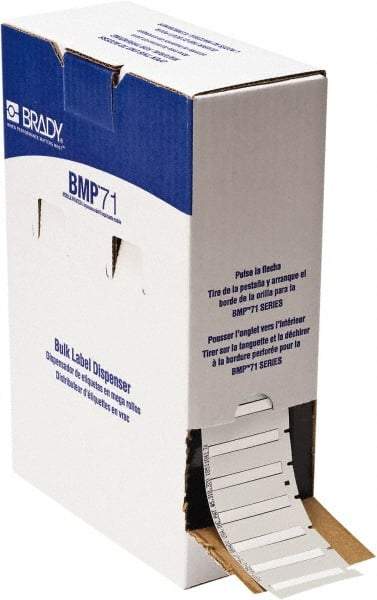 Brady - 1.765" Wide x 240" Long, White Heat Shrinkable Polyolefin Heat Shrink Tubing - For BMP61 Labeling System, BMP71 Label Printer, TLS 2200 Thermal Labeling System, TLS-pc Link Thermal Labeling System - Caliber Tooling