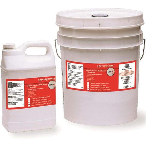 Rothenberger - Pipe Cutting & Threading Oil Type: Dark Cutting Oil Container Type: 1 Gallon Bottle - Caliber Tooling